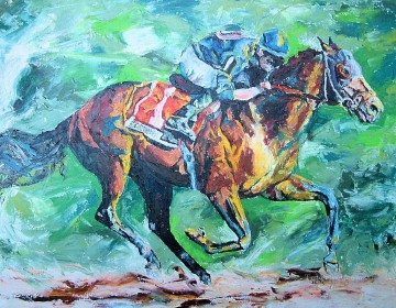 carreras de caballos 08 impresionista Pinturas al óleo
